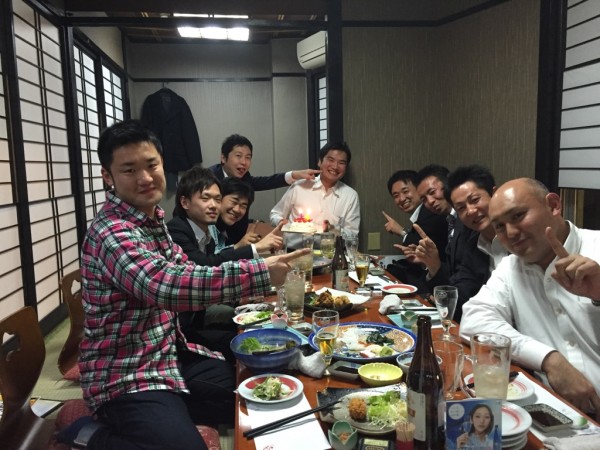 遠藤委員３４歳前祝い